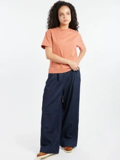 Clearance - Denim Wide Leg Trousers in Women Pants | Denim