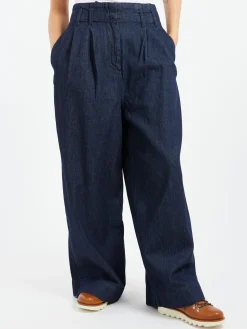 Clearance - Denim Wide Leg Trousers in Women Pants | Denim