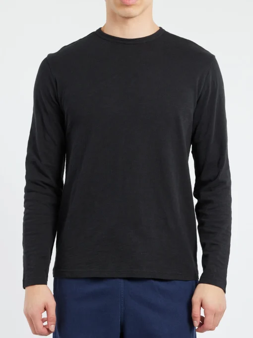 Online - Frank Long Sleeve Tee in Carbon Black T-Shirts