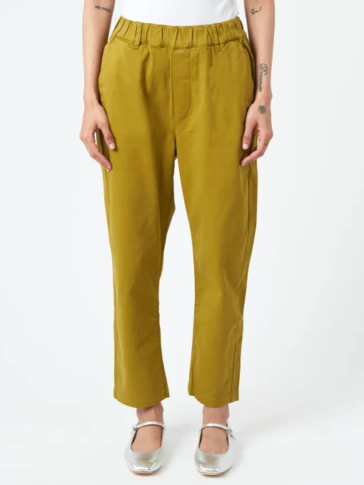 Fashion - Gabi Pull On Trousers in Wax Green Women Pants | Overalls & Jumpsuits