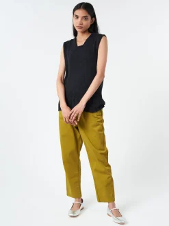 Fashion - Gabi Pull On Trousers in Wax Green Women Pants | Overalls & Jumpsuits