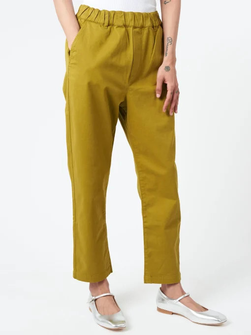 Fashion - Gabi Pull On Trousers in Wax Green Women Pants | Overalls & Jumpsuits
