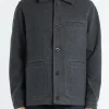 Outlet - Melton Wool Blend Chore Jacket in Outerwear