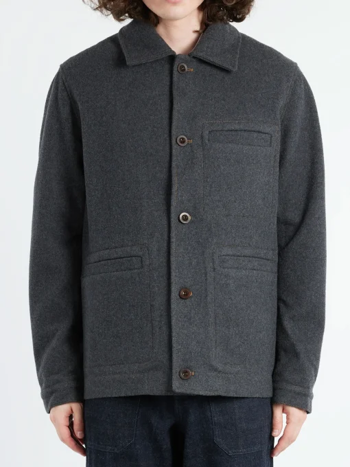 Outlet - Melton Wool Blend Chore Jacket in Outerwear