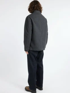 Outlet - Melton Wool Blend Chore Jacket in Outerwear