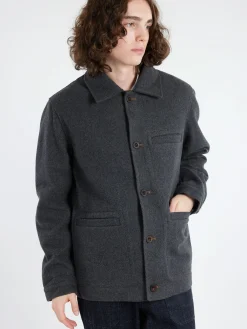 Outlet - Melton Wool Blend Chore Jacket in Outerwear