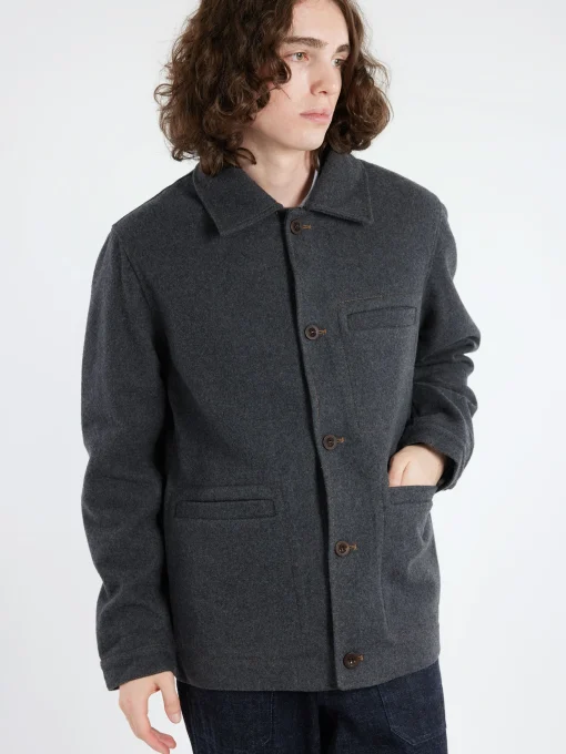 Outlet - Melton Wool Blend Chore Jacket in Outerwear