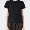 Online - Sadie Cotton Boy Tee in Carbon Black Women Tops & Blouses | T-Shirts