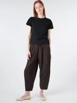 Online - Sadie Cotton Boy Tee in Carbon Black Women Tops & Blouses | T-Shirts