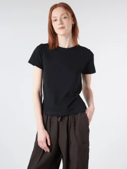 Online - Sadie Cotton Boy Tee in Carbon Black Women Tops & Blouses | T-Shirts