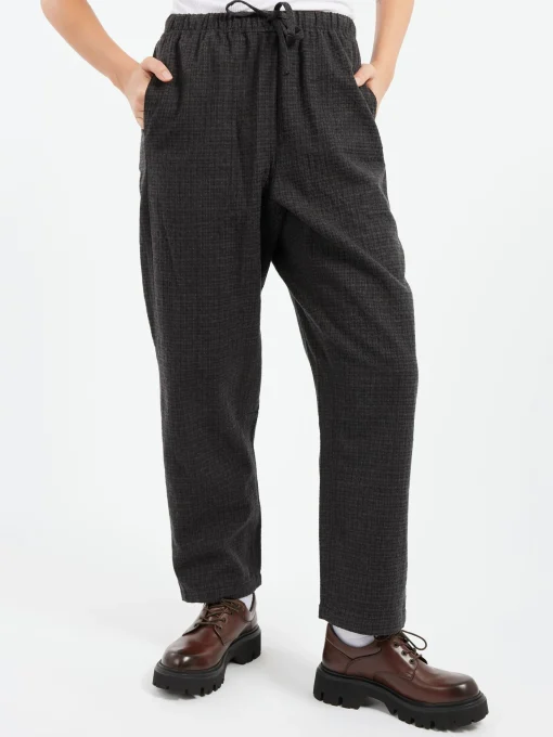 Discount - Suki Seersucker Check Trousers in Women Pants