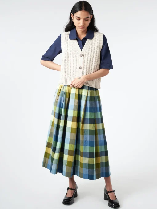 Online - Textured Knitted Waistc in Women Tops & Blouses | Knitwear