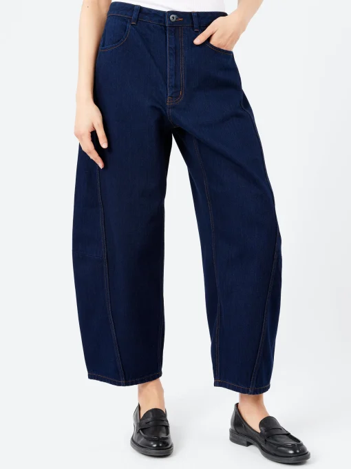 Discount - Twisted Seam Denim Trousers in Women Pants | Denim