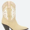 Fashion - 12371 in Beige Suede and White Le Women Heels | Boots