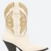 Clearance - 12371 in White and Beige Women Heels | Boots