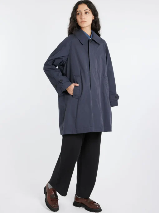 Hot - Field Coat in Midnight Blue Women Outerwear