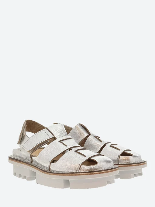 Hot - Closed Alliance in Nickle Lam (Silver) Women Overalls & Jumpsuits | Sandals