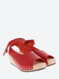 Discount - Wood Orinoco in Red Waw Women Sandals | Heels