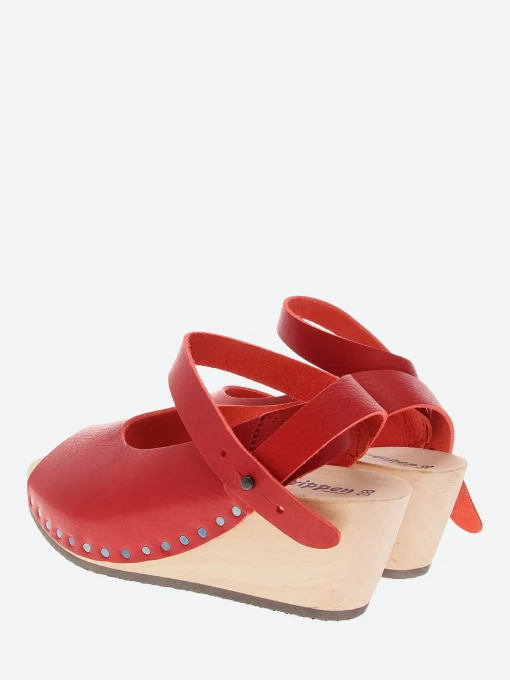Discount - Wood Orinoco in Red Waw Women Sandals | Heels