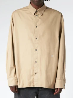 Best - Illusion Dyed Shirt in Sand Destroy Button-Ups