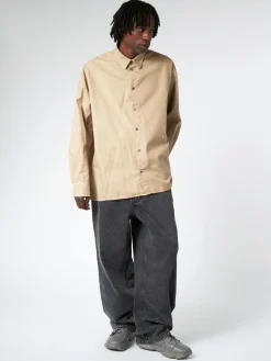 Best - Illusion Dyed Shirt in Sand Destroy Button-Ups