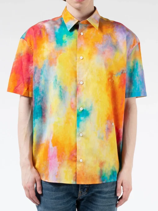 Discount - Lyrique S/S Shirt in Light Multi Button-Ups