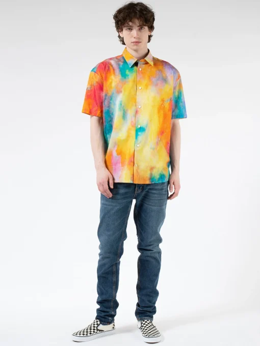 Discount - Lyrique S/S Shirt in Light Multi Button-Ups