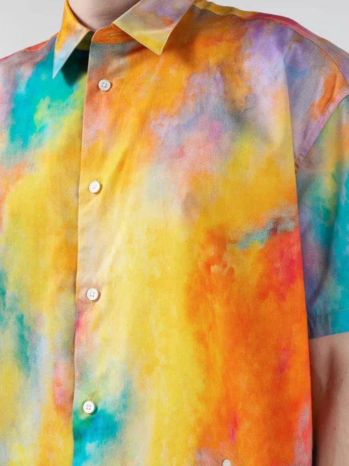 Discount - Lyrique S/S Shirt in Light Multi Button-Ups