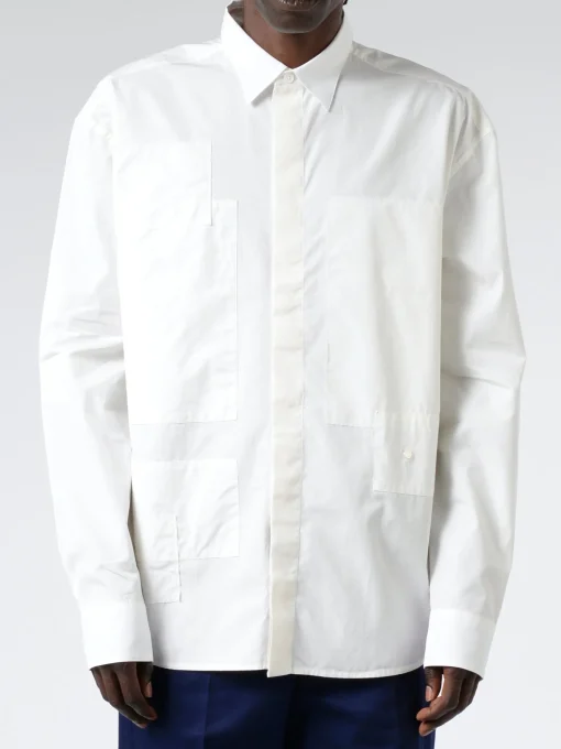 Clearance - Paysage Shirt in Off White Button-Ups