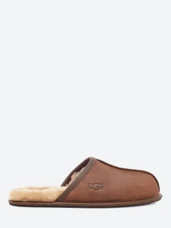 Fashion - Scuff Leather Slipper in Slippers