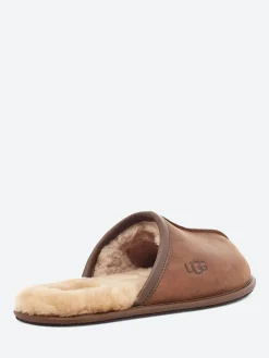 Fashion - Scuff Leather Slipper in Slippers