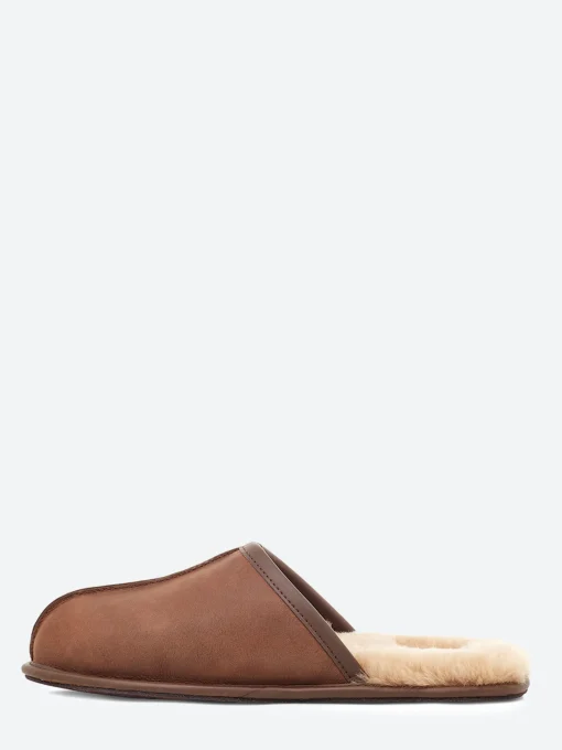 Fashion - Scuff Leather Slipper in Slippers