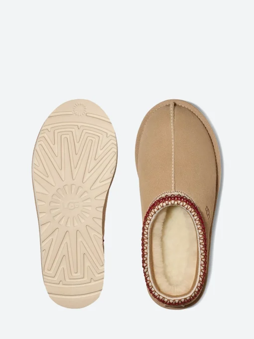 Outlet - Tasman in Sand and Dark Cherry Women Slippers