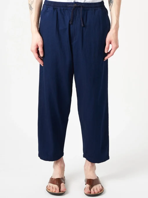 Sale - Hi Water Trouser in Herringbone Denim Pants