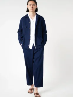 Sale - Hi Water Trouser in Herringbone Denim Pants