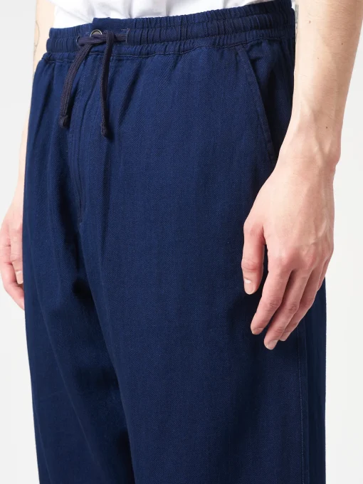 Sale - Hi Water Trouser in Herringbone Denim Pants
