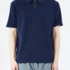 Sale - Newlyn Polo in Bright Navy Polos