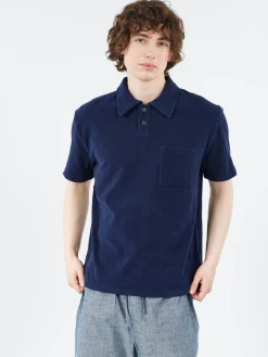 Sale - Newlyn Polo in Bright Navy Polos