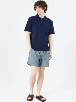 Sale - Newlyn Polo in Bright Navy Polos