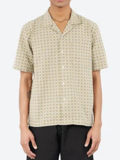 Fashion - Road Shirt in Sand and White Rhodes Cotton Button-Ups