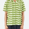 New - Road Shirt in Geo Wave Print Button-Ups
