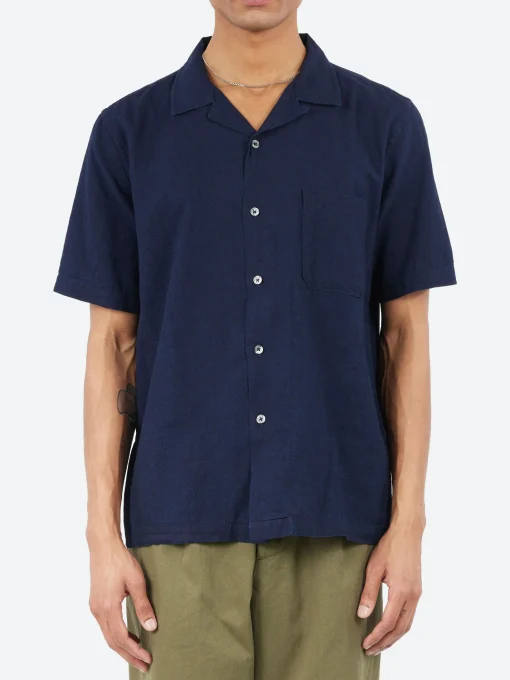 Hot - Road Shirt in Ori Linen Mix Button-Ups