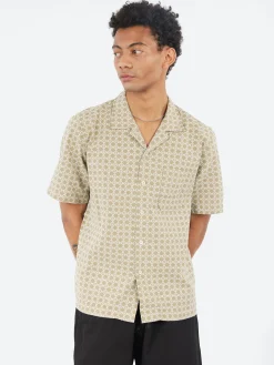 Fashion - Road Shirt in Sand and White Rhodes Cotton Button-Ups