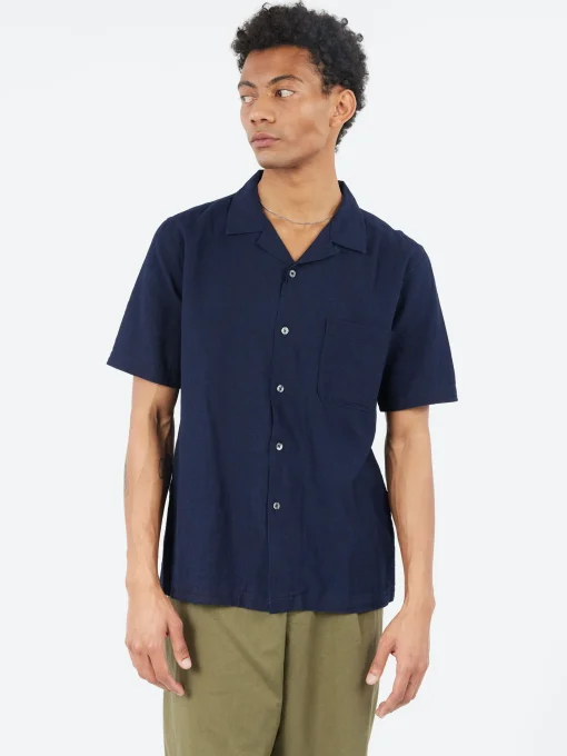 Hot - Road Shirt in Ori Linen Mix Button-Ups