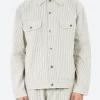 Hot - Trucker Jacket in Derby Stripe Outerwear