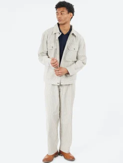 Hot - Trucker Jacket in Derby Stripe Outerwear