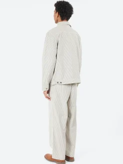 Hot - Trucker Jacket in Derby Stripe Outerwear