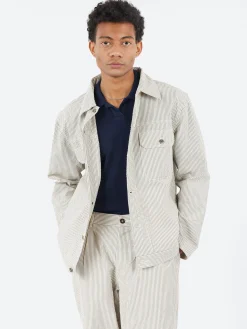 Hot - Trucker Jacket in Derby Stripe Outerwear