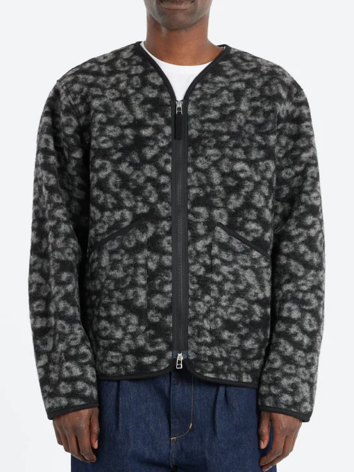 Hot - Zip Liner Jacket in Black and Charcoal Outerwear
