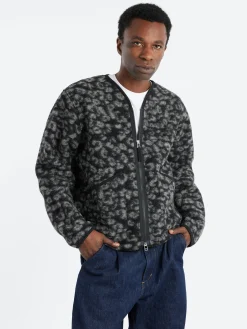 Hot - Zip Liner Jacket in Black and Charcoal Outerwear